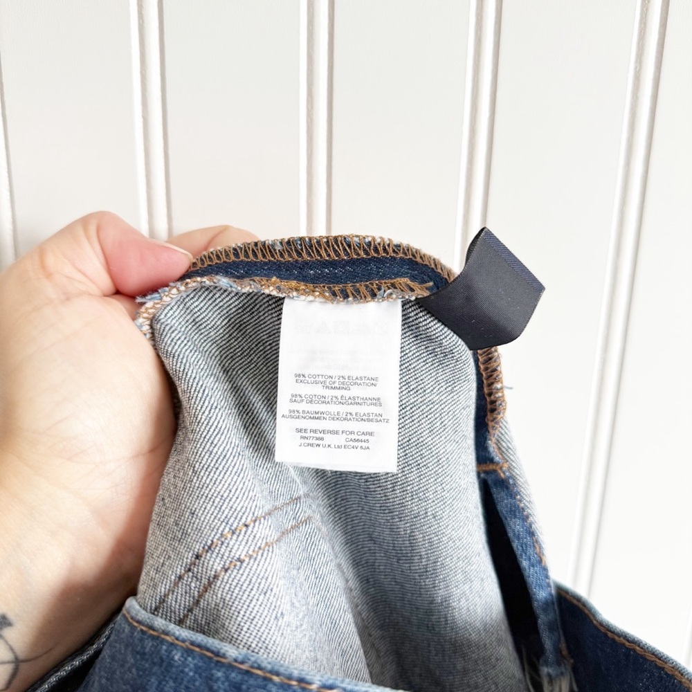 Madewell Stretch Denim Straight Mini Skirt Step Hem Edition - Picture 7 of 7
